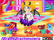 Флеш игра онлайн Одевалки  Принцесса / Happy Halloween Princess